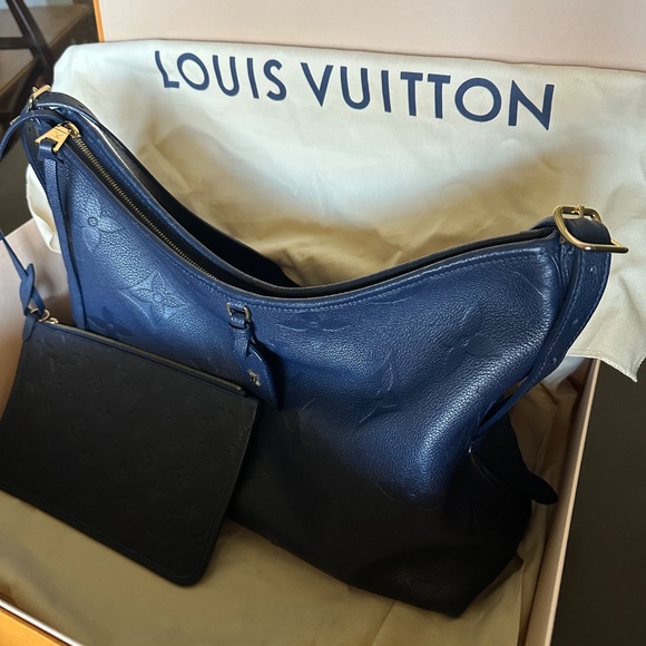 Louis Vuitton CarryAll MM Navy Blue - Picture 2 of 9